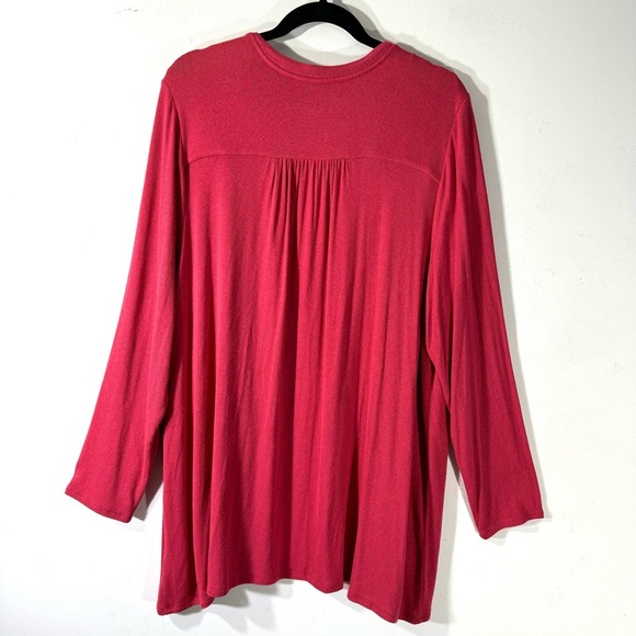 J.Jill Wearever Watermelon Lightweight Sweater Cardigan - Picture 5 of 9